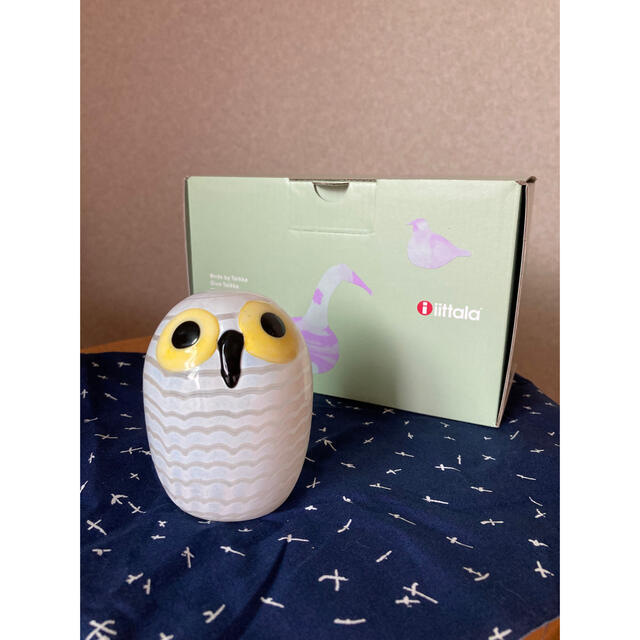 iittala(イッタラ)のイッタラ バード owl 白おむすび エンタメ/ホビーの美術品/アンティーク(ガラス)の商品写真