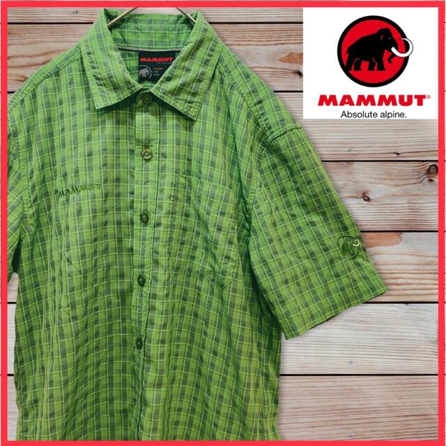 Mammut - 【美品】マムート MAMMUT チェック シャツ 半袖 刺繍ロゴ の ...