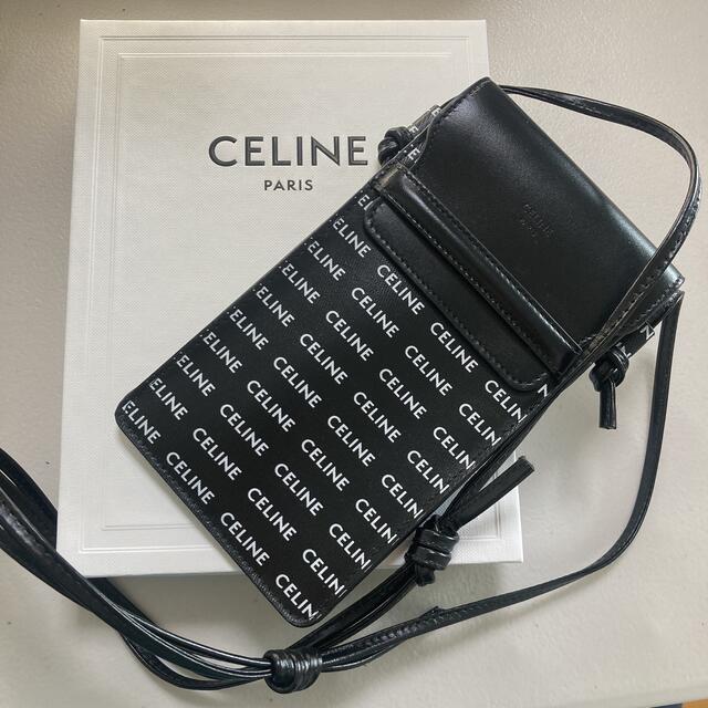 【CELINE】フラップ付き モバイルポーチ　値下げ！スマートフォンポーチ