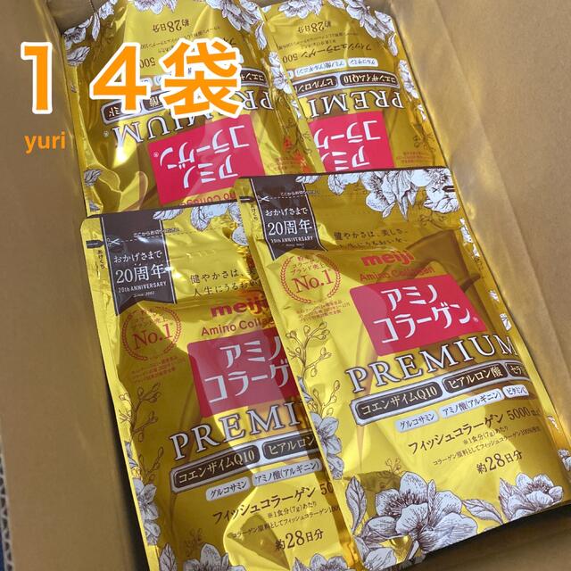 明治(メイジ)の14袋　明治　アミノコラーゲン　プレミアム　196g 約28日分 食品/飲料/酒の健康食品(コラーゲン)の商品写真