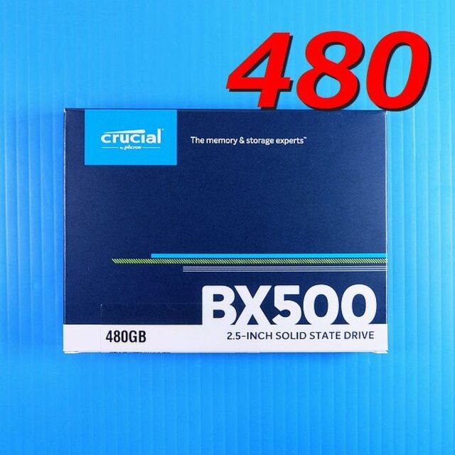 【SSD 480GB】初めてのSSDに Crucial BX500