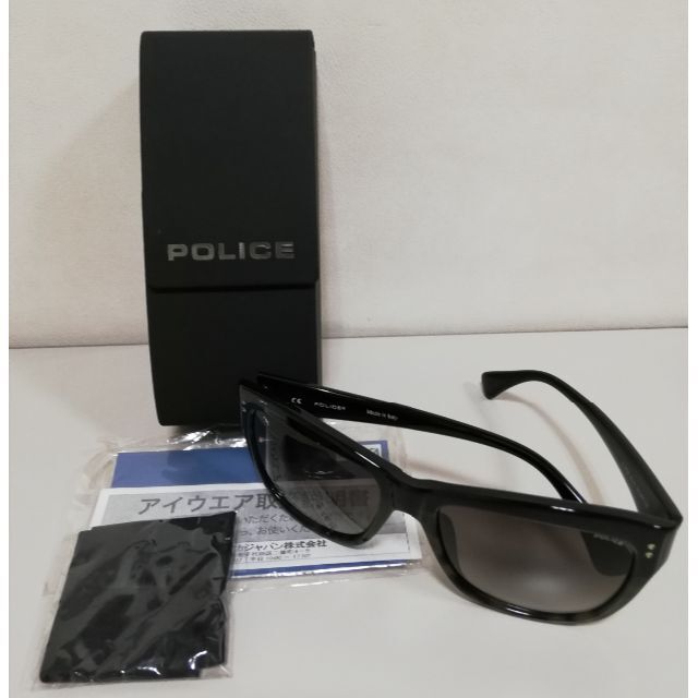 POLICE(ポリス)のポリス サングラス ウェリントン S1728 06RT ブラックマーブル メンズのファッション小物(サングラス/メガネ)の商品写真