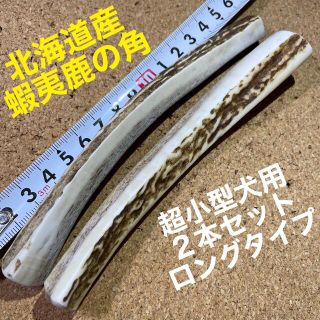 鹿の角　犬のおもちゃ　北海道産　　　　　　　　　　　超小型犬用2本ロングタイプ(犬)