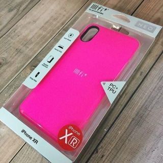 IIIfi+ ネオン 蛍光ピンク iPhoneXR ケース IFT38PK(iPhoneケース)