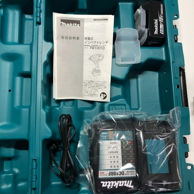 Makita(マキタ)の□□MAKITA マキタ 工具 インパクトレンチ 18V TW1001DRGX インテリア/住まい/日用品の文房具(その他)の商品写真