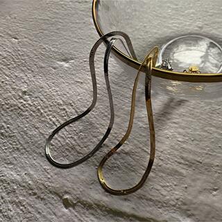 トーガ(TOGA)のFlat snake gold chain necklace No.583(ネックレス)