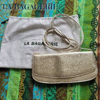 LA BAGAGERIE　ラバガジェリー　ポシェット　ゴールド(ショルダーバッグ)