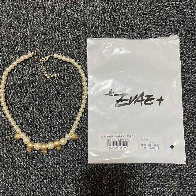 OFF-WHITE(オフホワイト)のSALUTE EVAE ネックレス SKULL PEARL メンズのアクセサリー(ネックレス)の商品写真