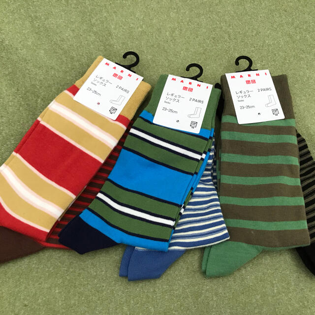 UNIQLO(ユニクロ)の新品　靴下　23〜25cm  ユニクロ マルニ MARNI UNIQLO レディースのレッグウェア(ソックス)の商品写真