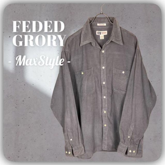 【FADED GLORY】 古着 ビンテージ 長袖 コットン シャツ メンズのトップス(シャツ)の商品写真