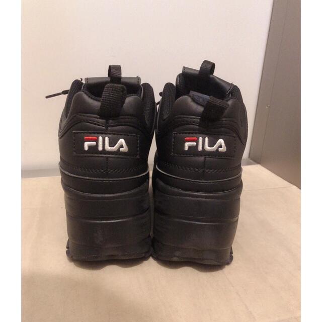 入手困難 FILA DISRUPTOR 2 厚底 25cm BLACK ブラック 商品の状態 1点