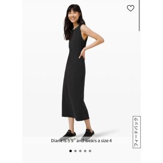 ルルレモン(lululemon)のルルレモンLululemon Aligned midi dress(ロングワンピース/マキシワンピース)