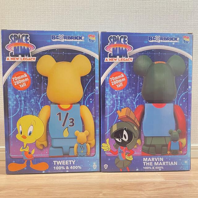 BE@RBRICK Marvin & tweety 100% & 400%