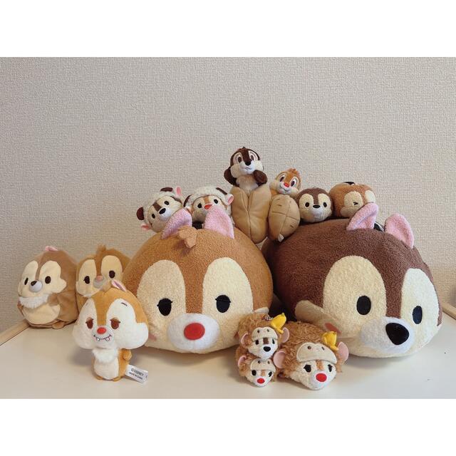 【処分価格】ディズニーストア チップとデール ツムツム ぬいぐるみ まとめ売り エンタメ/ホビーのおもちゃ/ぬいぐるみ(キャラクターグッズ)の商品写真