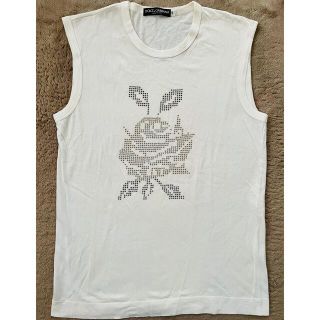 ドルチェアンドガッバーナ(DOLCE&GABBANA)のドルチェ&ガッバーナ　バラのスタッツカットソー(Tシャツ/カットソー(半袖/袖なし))