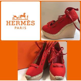 エルメス(Hermes)のHERMES ウエッジソールサンダル(サンダル)