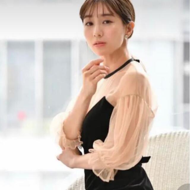 Ameri アメリヴィンテージ TULLE SLEEVE TIGHT DRESS 祝開店!大放出