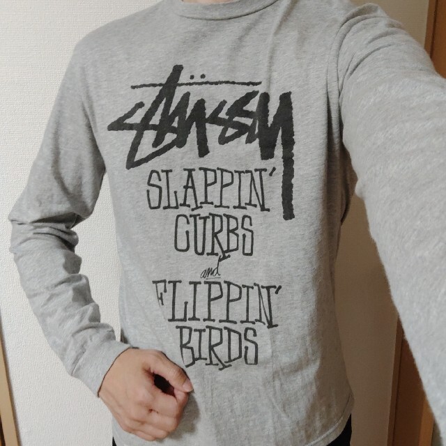 STUSSY(ステューシー)のステューシーSLAPPIN CURBS & FLIPPIN BIRDS長袖ロンT メンズのトップス(Tシャツ/カットソー(七分/長袖))の商品写真