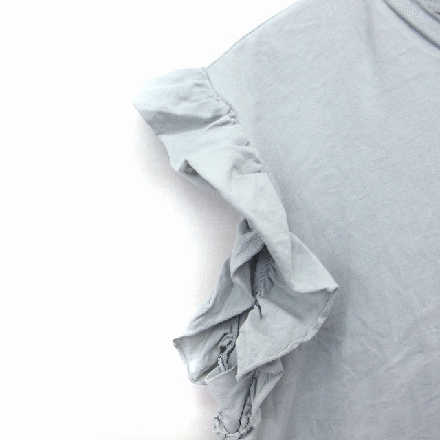 ZARA(ザラ)のザラ ZARA フリル カットソー Tシャツ フレンチスリーブ クロップド丈 レディースのトップス(その他)の商品写真