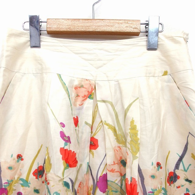 LAURA ASHLEY(ローラアシュレイ)のローラアシュレイ LAURA ASHLEY フレア スカート 膝丈 コットン 綿 レディースのスカート(ひざ丈スカート)の商品写真