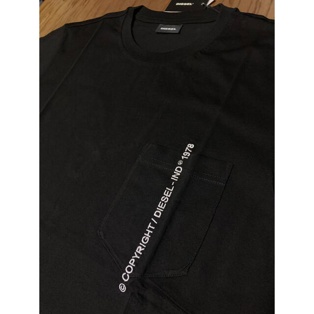 DIESEL 新品未使用 Lサイズ Tシャツ カットソー 黒 ディーゼル