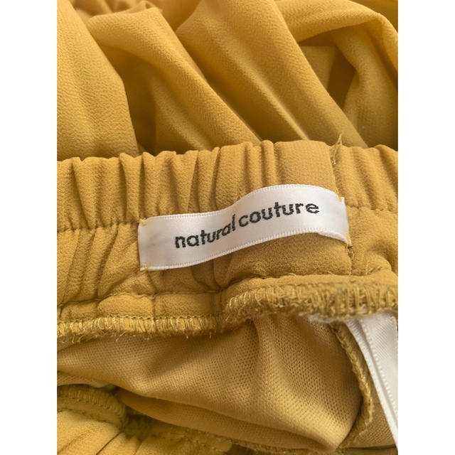 natural couture(ナチュラルクチュール)のnaturalcouture マスタードイエローのプリーツスカート レディースのスカート(ロングスカート)の商品写真