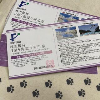 3枚6名様分　ユネッサン　下田海中水族館　藤田観光　株主優待券(遊園地/テーマパーク)