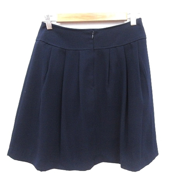 NATURAL BEAUTY BASIC(ナチュラルビューティーベーシック)のナチュラルビューティーベーシック フレアスカート ミニ S 紺 ネイビー レディースのスカート(ミニスカート)の商品写真