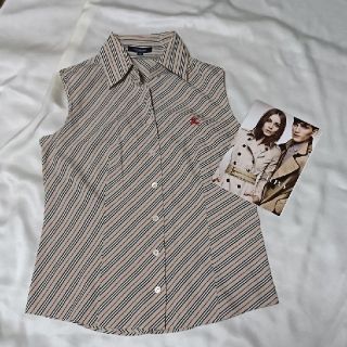 バーバリー(BURBERRY) ノースリーブ シャツ/ブラウス(レディース/半袖