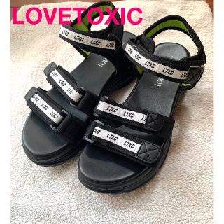 ラブトキシック(lovetoxic)の【美品】LOVETOXLC スポーツサンダル  Ｌsize(サンダル)