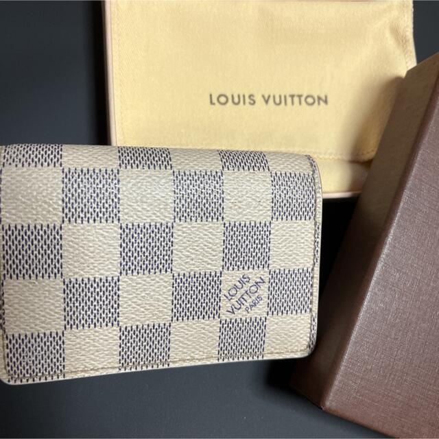 LOUIS VUITTON(ルイヴィトン)のヴィトンダミエアズール名刺入れ レディースのファッション小物(名刺入れ/定期入れ)の商品写真