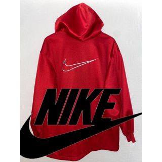 ナイキ(NIKE)のNIKE ナイキ パーカー 古着 ハーフジップ 赤 xl 古着(ナイロンジャケット)