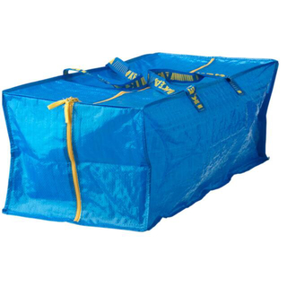 イケア(IKEA)のイケア トロリー用バッグ ブルーFRAKTA フラクタ(エコバッグ)