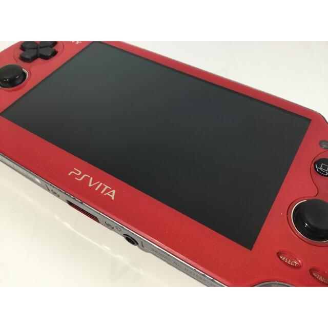 PlayStation Vita(プレイステーションヴィータ)のPlayStation Vita PCH-1000レッド 有機ELモデル　8GB エンタメ/ホビーのゲームソフト/ゲーム機本体(携帯用ゲーム機本体)の商品写真