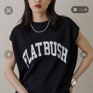 ラウンジドレス(Loungedress)の【ネットでは完売！】ジャガードフレンチニット ブラック(loungedress)(ニット/セーター)