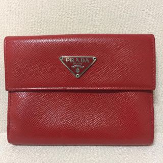 プラダ(PRADA)の美品⭐️【鑑定済】PRADA サフィアーノ 二つ折り 財布(財布)