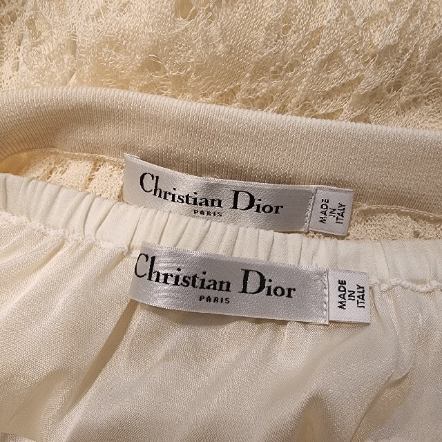 未使用 DIOR ディオール ニットレースプリーツスカート お直し - 4