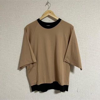 サンシー(SUNSEA)のsunsea Tシャツ  カットソー ベージュ(Tシャツ/カットソー(半袖/袖なし))