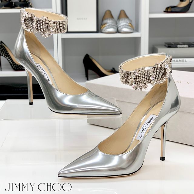 クリスタル 【送関込】JIMMY CHOO ヒール エナメルレザー (Jimmy Choo/パーティーシューズ) 85625783 ードを