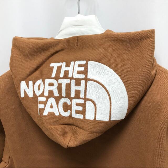 THE NORTH FACE(ザノースフェイス)のノースフェイス リアビュー ジップ フーディ ロゴ スウェット パーカ ブラウン メンズのトップス(パーカー)の商品写真