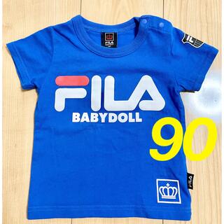 ベビードール(BABYDOLL)のベビードール  半袖　Tシャツ 90サイズ　 FILA  フィラ(Tシャツ/カットソー)