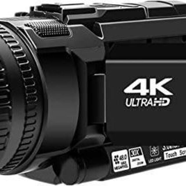 低価再入荷 ビデオカメラ 48MP YouTube カメラ 4KウルトラHD 30%OFF