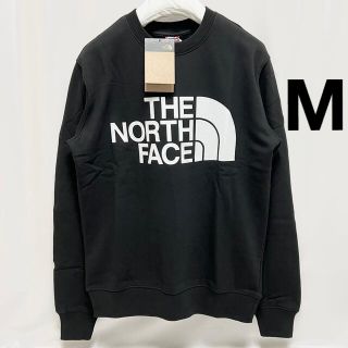 ザノースフェイス(THE NORTH FACE)の日本未発売 ノースフェイス ビッグロゴ スウェット トレーナー 黒 裏起毛 ロゴ(スウェット)