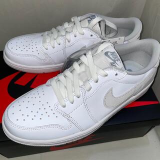 ナイキ(NIKE)のナイキ エアジョーダン1 LOW OG ニュートラルグレー 26.５(スニーカー)