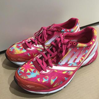 アディダス(adidas)のアディダス　スニーカー　アディゼロ　ピンク　花柄　シューズ(スニーカー)