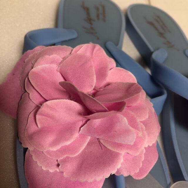 未使用　ビーチサンダル　花柄　レディース　サンダル レディースの靴/シューズ(サンダル)の商品写真