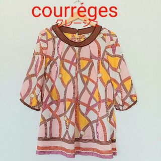 1点のみ　美品　courreges クレージュ華やか2wayブラウス　ブランド(シャツ/ブラウス(長袖/七分))