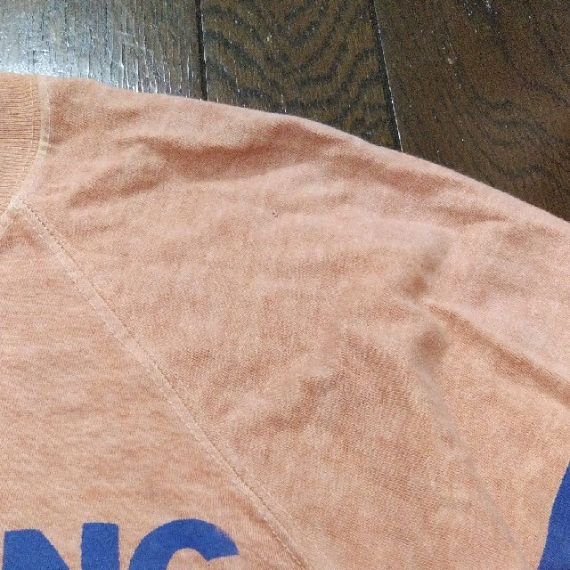 GO HEMP(ゴーヘンプ)のgood on telovin 七分袖　ベースボールT　S　ピンク　オレンジ メンズのトップス(Tシャツ/カットソー(七分/長袖))の商品写真