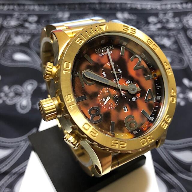 NIXON 51-30 CHRONO TORTOISE GOLD 商品の状態 最大77%オフ! メンズ