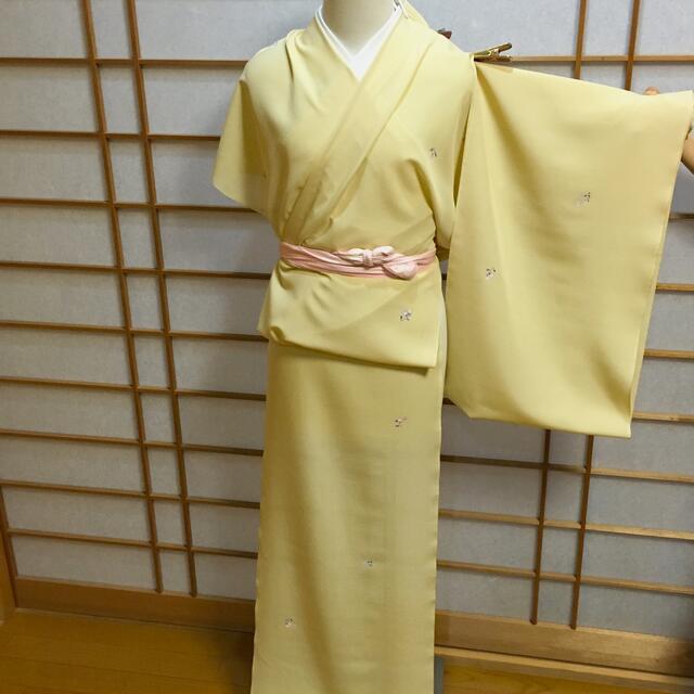 値下げ❗️未使用品 作家物 しつけ付き 付け下げ 薄いグレー 着物